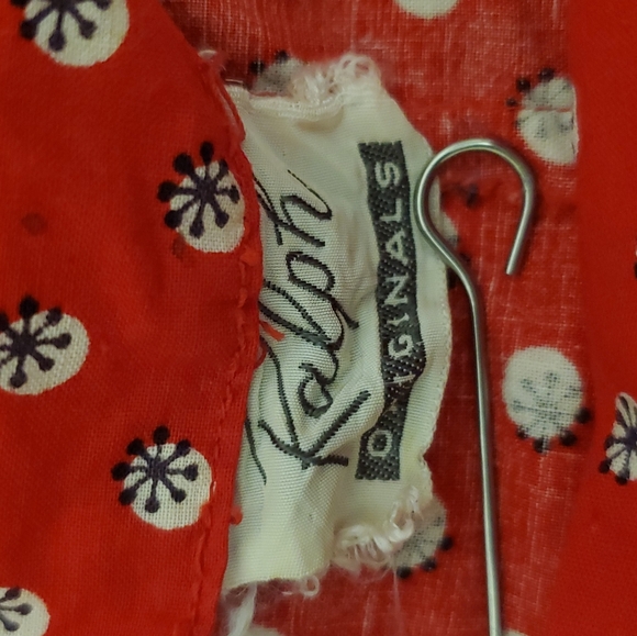 Vintage Ralph Originals Outfit Blouse Skirt With Black Bonnet Retro Traditional - Picture 6 of 14